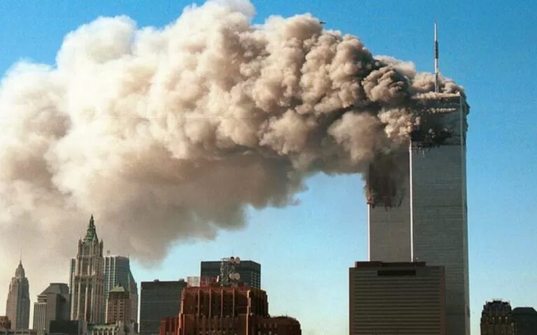 Toma del ataque a las torres gemelas el 11 de septiembre