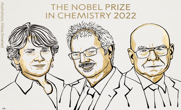 Ganadores del Premio Nobel 2022 por la Química clic