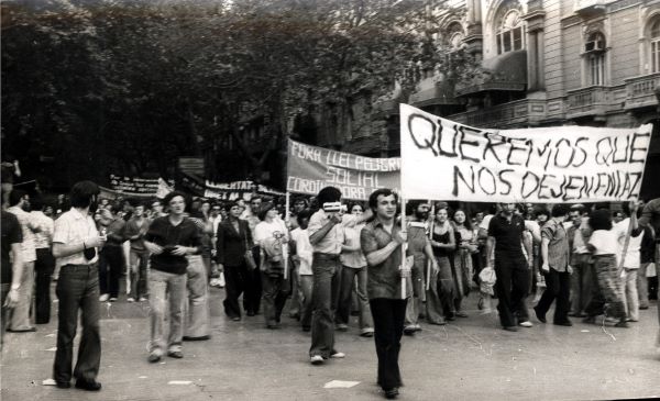 Foto de manifestaciones lgbt en Chile
