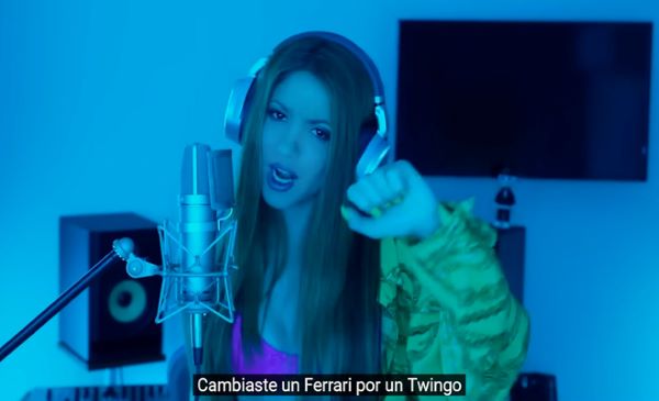 Shakira en el vídeo de su sesión con Bizarrap