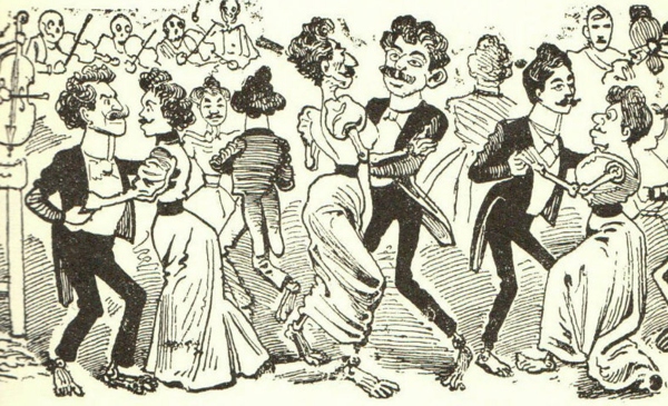 Caricatura del Baile de los 41