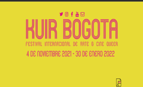 Logo del festival de arte queer Kuir Bogotá
